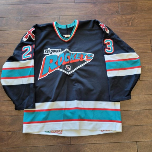 Kelowna Rockets Game Worn 23 Black Jersey Size 52 Kelowna Rockets Shop