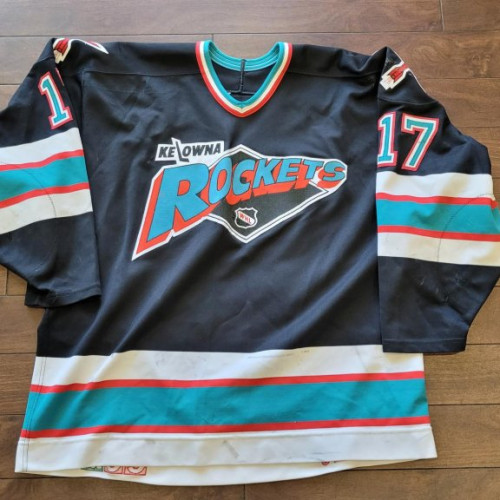 Kelowna Rockets Game Worn 17 Black Jersey Size 54 Kelowna Rockets Shop